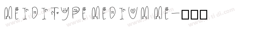 MEIDITYPE MEDIUM ME字体转换